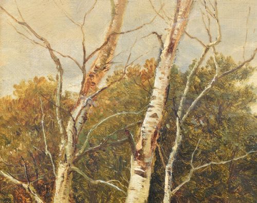 DAVID BATES 1840 1921 CAPEL CURIG NORTH WALES OIL PAINTING - ADDITIONAL PHOTO 4