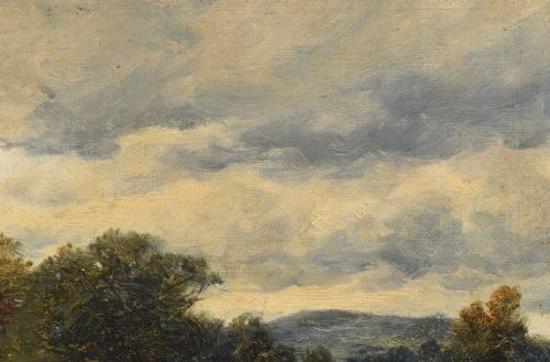 DAVID BATES 1840 1921 CAPEL CURIG NORTH WALES OIL PAINTING - ADDITIONAL PHOTO 5