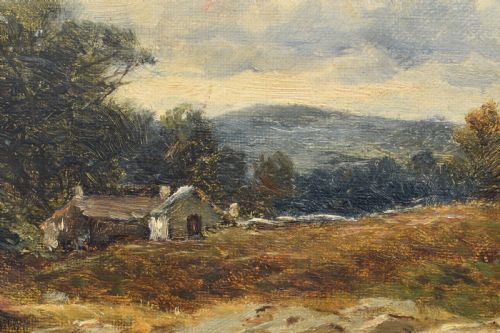 DAVID BATES 1840 1921 CAPEL CURIG NORTH WALES OIL PAINTING - ADDITIONAL PHOTO 8