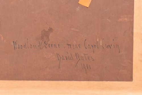 DAVID BATES 1840 1921 CAPEL CURIG NORTH WALES OIL PAINTING - ADDITIONAL PHOTO 10