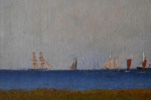 RASMUS CARL RASMUSSEN 18471923 SKAGEN COLONY OIL PAINTING - ADDITIONAL PHOTO 4