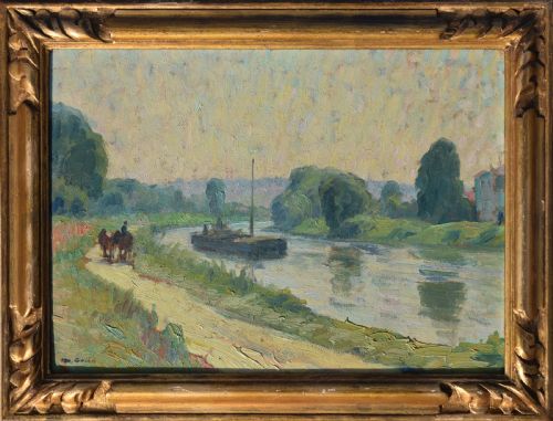 maurice grn 18691947 french impressionist period oil painting - CATEGORY: ANTIQUE ART - DATED 1890