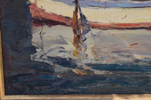 LOUIS BONAMICI 18781966 PROVENCE SCHOOL POST IMPRESSIONIST OIL PAINTING - ADDITIONAL PHOTO 5