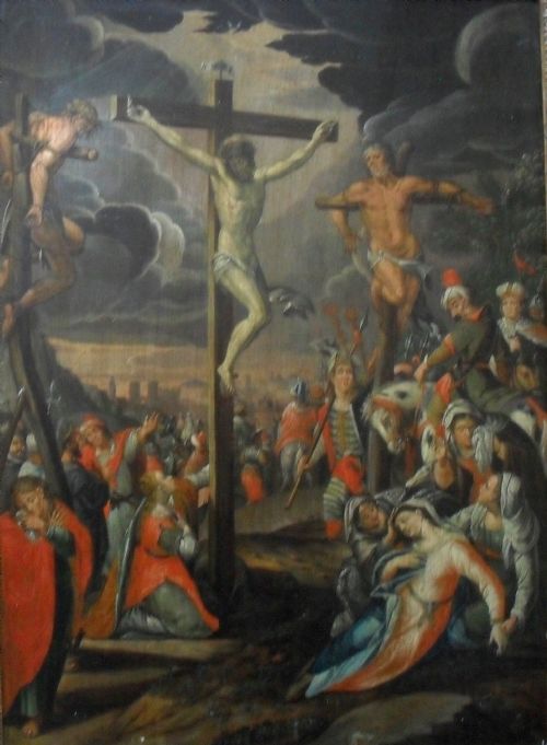NETHERLANDISH SCHOOL XVIII CENTURY MONOGRAMMED OLD MASTER OIL PAINTING - ADDITIONAL PHOTO 8
