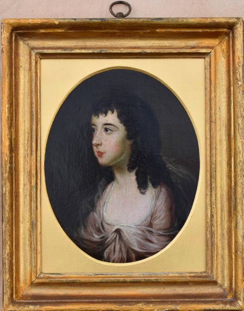CIRCLE OF JOHN DOWNMAN 17501824 PORTRAIT MINIATURE OF A LADY C1780 OIL ON COPPER - ADDITIONAL PHOTO 6