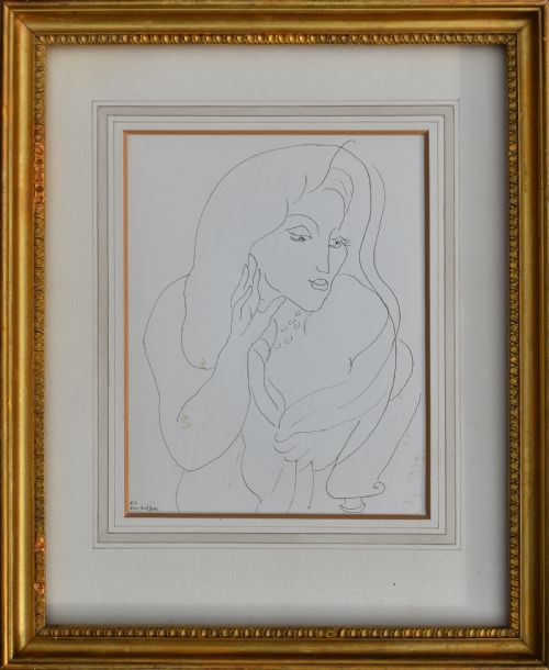after henri matisse 18641954 k4 print published 1943 - CATEGORY: ANTIQUE ART - DATED 1940