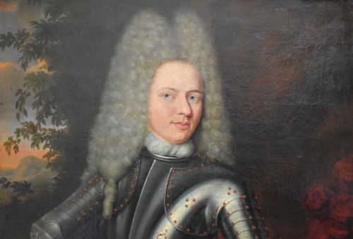 WILLEM VAN KESSEL C16911727 PORTRAIT OF A BEWIGGED GENTLEMAN IN ARMOUR 1713OIL PAINTING - ADDITIONAL PHOTO 19