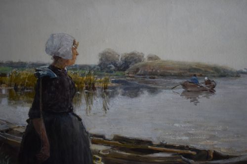 HANS HERRMANN 18581942 WATERCOLOUR PAINTING C1900 DUTCH SCHOOL - ADDITIONAL PHOTO 3