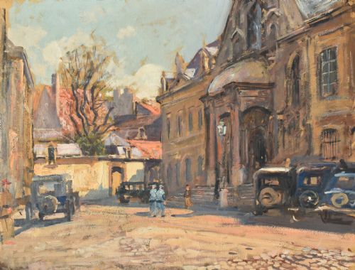 LUCIEN HECTOR JONAS 18801947 DIJON FRENCH POST IMPRESSIONIST OIL PAINTING - ADDITIONAL PHOTO 1