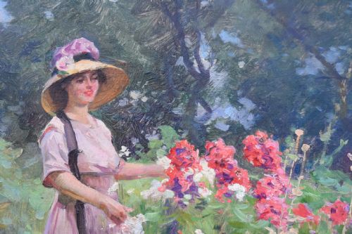 ALEXANDREFRANOIS BONNARDEL 18671942 FRENCH SCHOOL BELLE EPOQUE PERIOD OIL PAINTING C1900 - ADDITIONAL PHOTO 3
