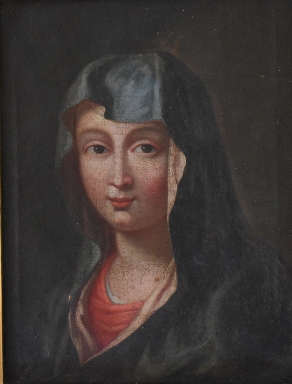 French School Madonna c1750 Agulhon Oil Painting View II