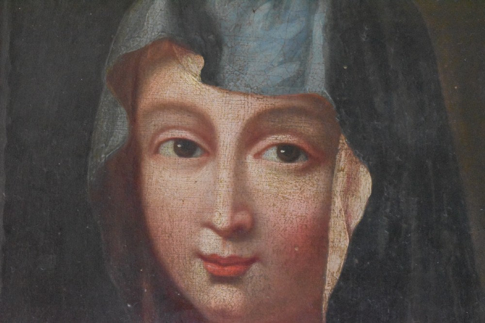French School Madonna c1750 Agulhon Oil Painting View III
