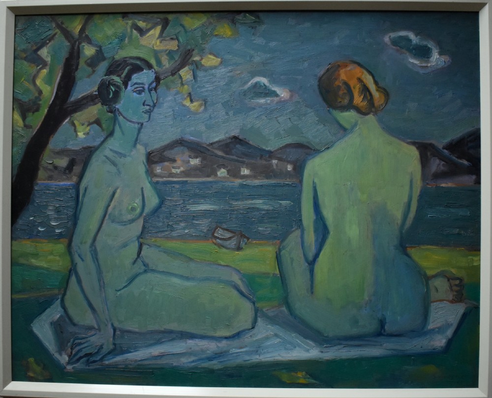 Georges VON HUECK (1904-1964) Art Deco Style Oil Painting