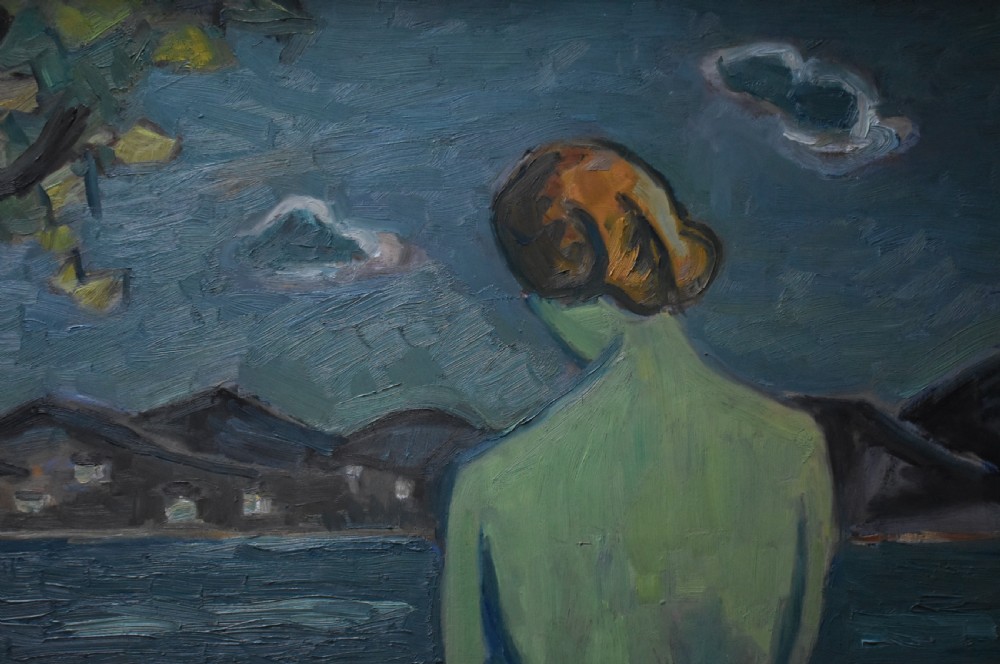 Georges VON HUECK (1904-1964) Art Deco Style Oil Painting View III