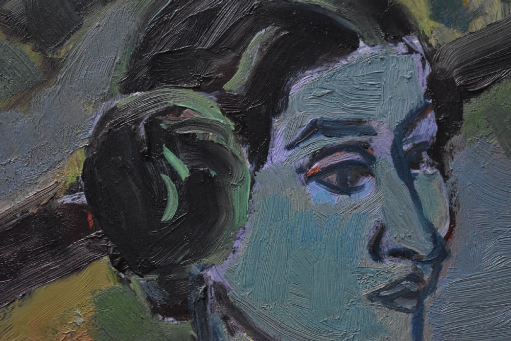 Georges VON HUECK (1904-1964) Art Deco Style Oil Painting View V