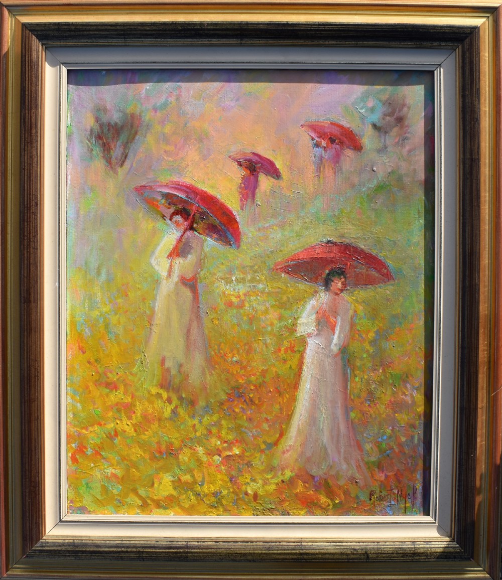 Robert NYEL (1930-2016) French Symbolist Oil Painting