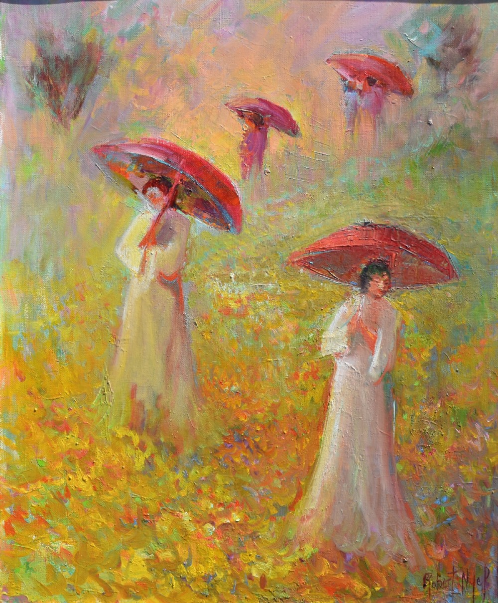 Robert NYEL (1930-2016) French Symbolist Oil Painting View II