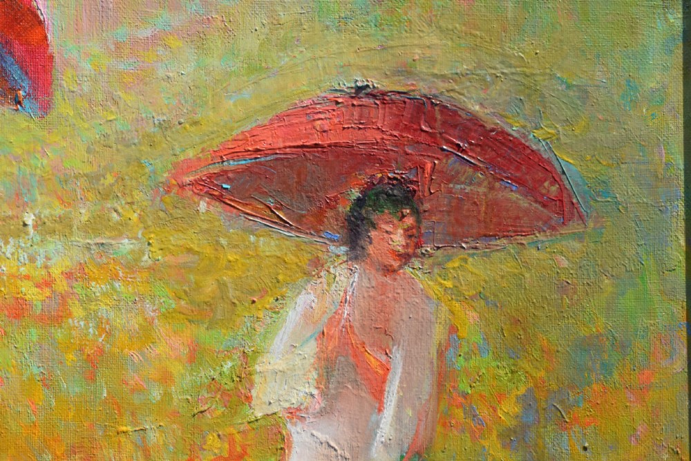 Robert NYEL (1930-2016) French Symbolist Oil Painting View V