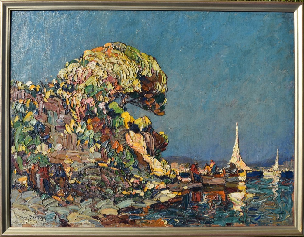 Louis PASTOUR (1876-1948)  Art Deco 1928 French Post Impressionist Oil Painting View VIII