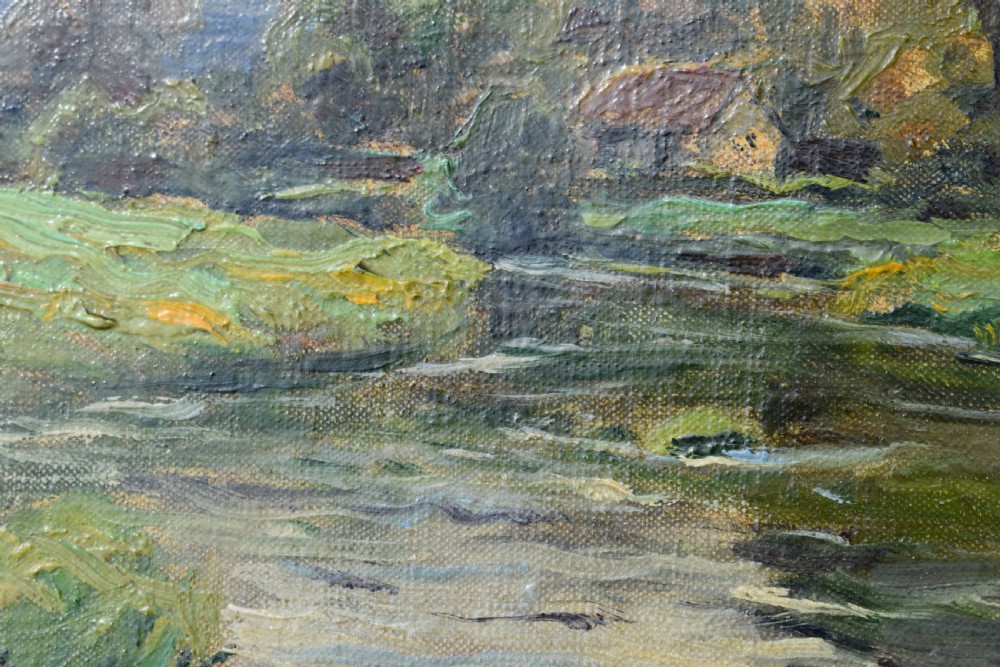 Louis Aston KNIGHT (1873-1948) Stream in a Landscape Franco American Oil Painting View III