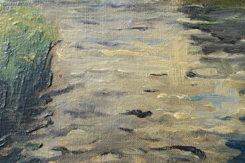 Louis Aston KNIGHT (1873-1948) Stream in a Landscape Franco American Oil Painting View V