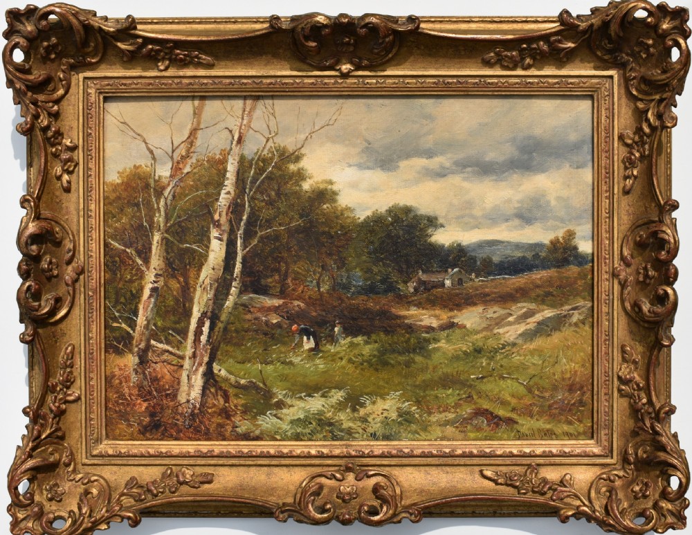 David Bates  (1840 –1921) Capel Curig North Wales Oil Painting