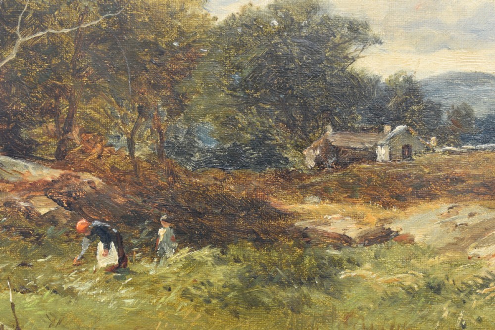 David Bates  (1840 –1921) Capel Curig North Wales Oil Painting View III