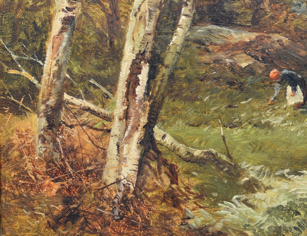 David Bates  (1840 –1921) Capel Curig North Wales Oil Painting View VII