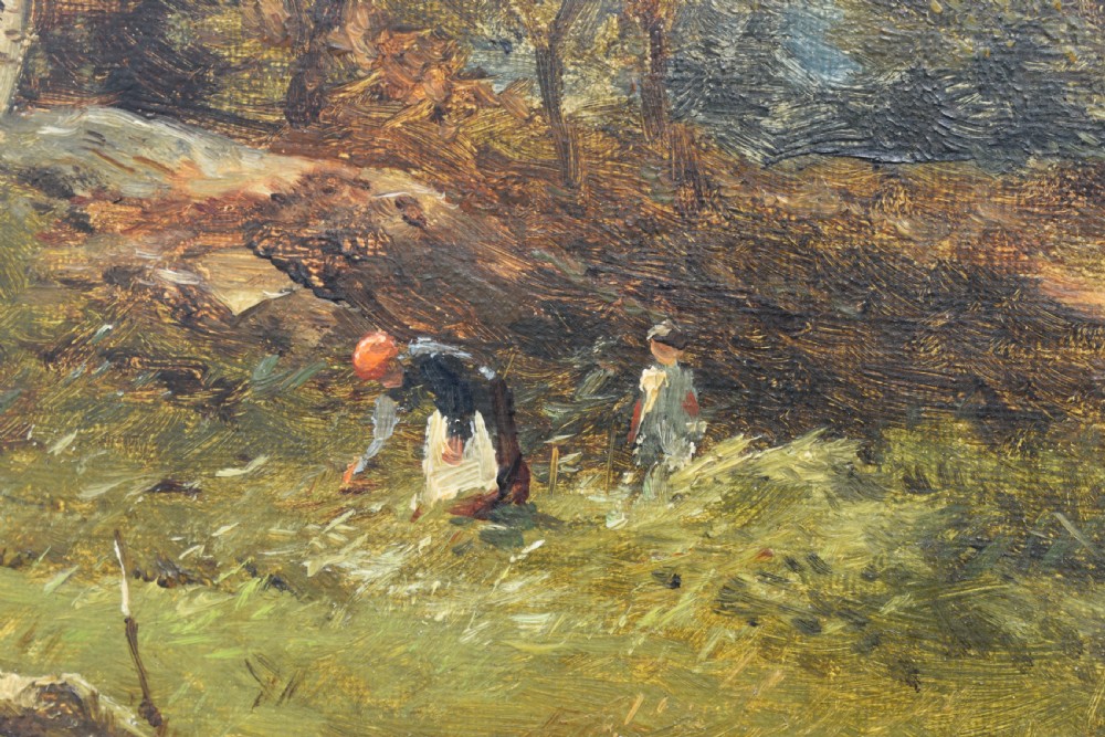 David Bates  (1840 –1921) Capel Curig North Wales Oil Painting View VIII