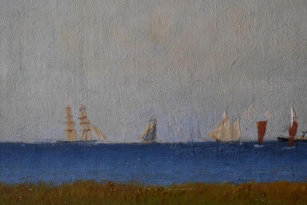 Rasmus Carl Rasmussen (1847-1923) Skagen Colony Oil Painting View V