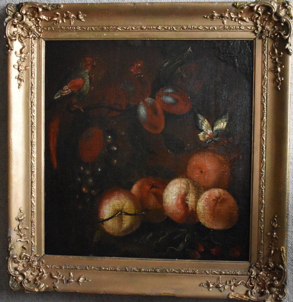 Follower of Adriaen Coorte (1665-1707) 18th Century Still Life c1795 Oil Painting