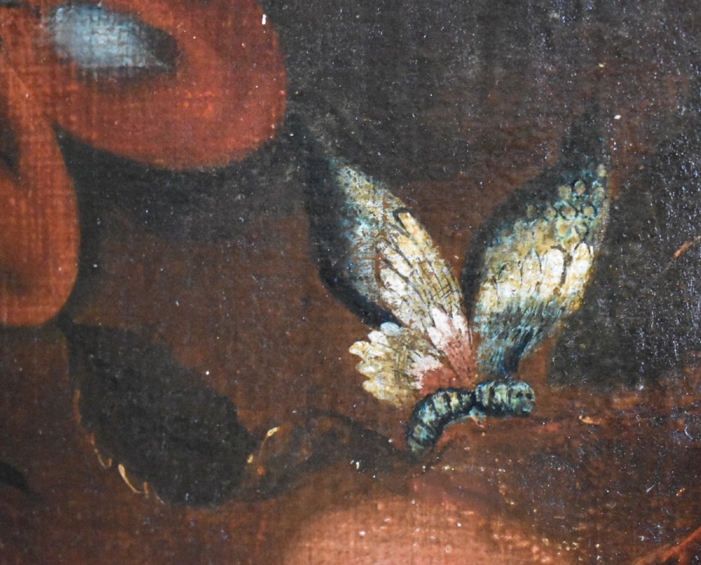 Follower of Adriaen Coorte (1665-1707) 18th Century Still Life c1795 Oil Painting View III