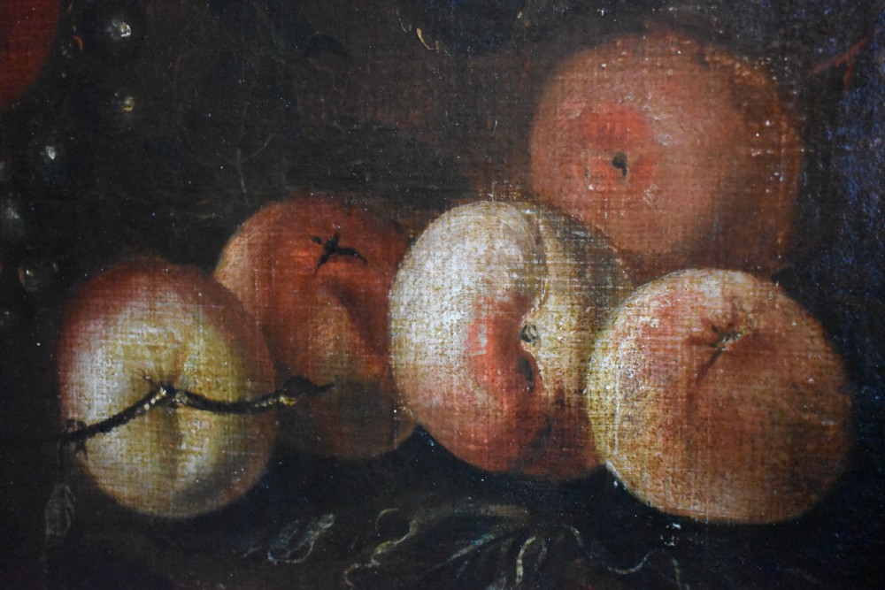 Follower of Adriaen Coorte (1665-1707) 18th Century Still Life c1795 Oil Painting View V