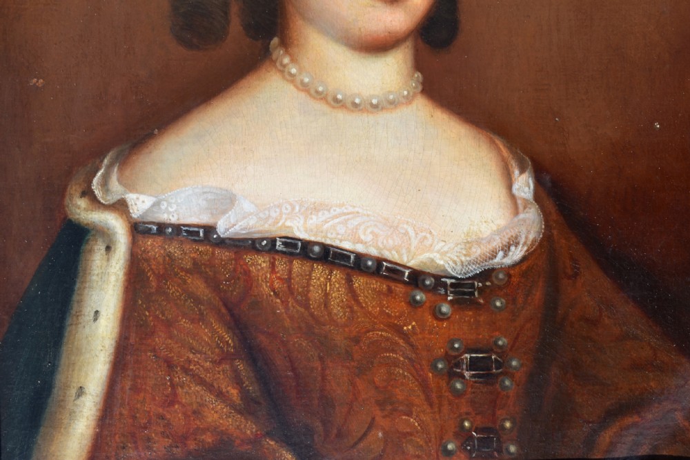 Circle of Antoine Pesnes 1725 Margravine of Bayreuth Old Master Portrait Oil Painting View IV