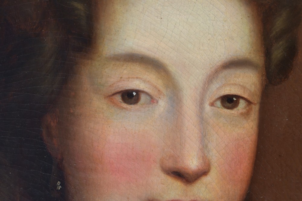 Circle of Antoine Pesnes 1725 Margravine of Bayreuth Old Master Portrait Oil Painting View V