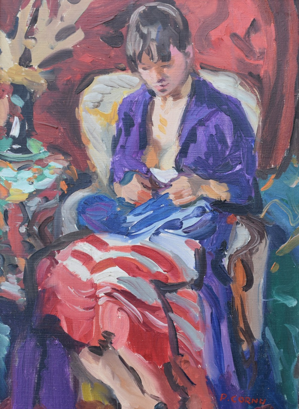 Pierre Cornu (1895-1996) French Post Impressionist Oil Painting View II