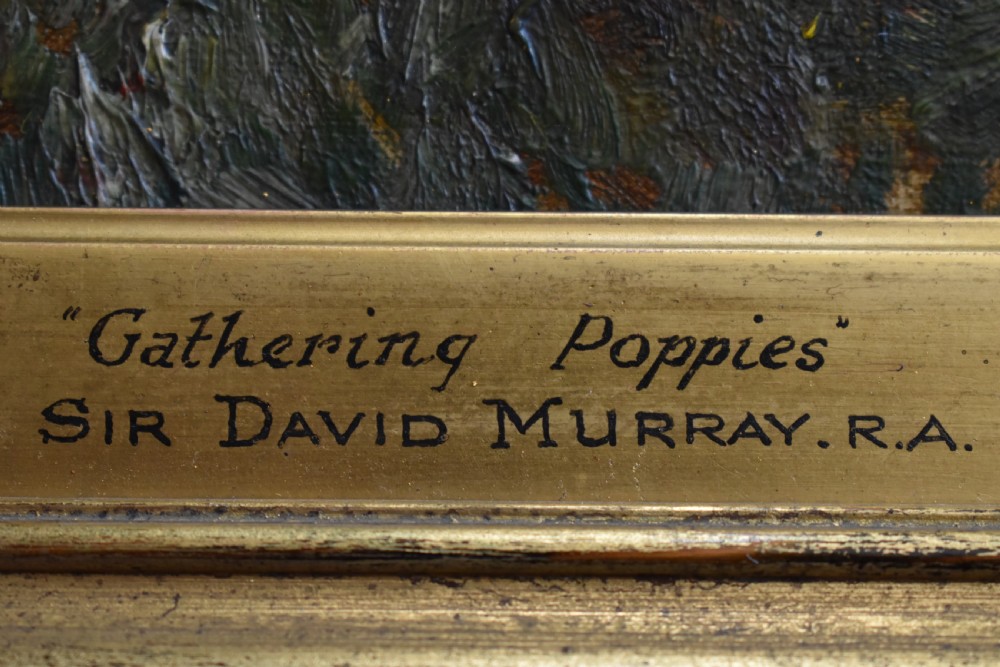 Sir David Murray (1849–1933) Gathering Poppies 1892 Oil Painting View III