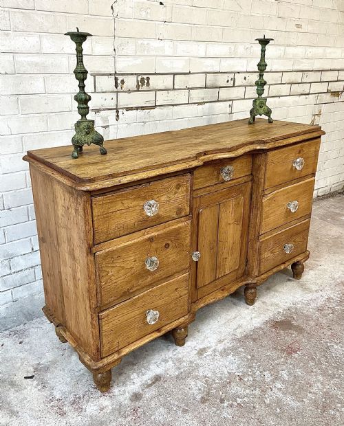 Beautiful Scalloped Pine Sideboard.