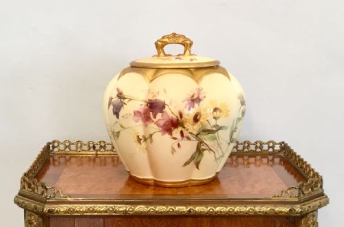 Royal Worcester Melon Jar Circa 1898