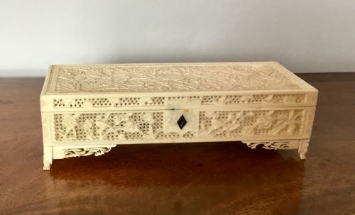 Antique Ivory Meiji Period Box - Sold