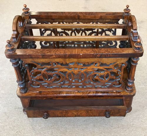 Victorian Walnut Canterbury
