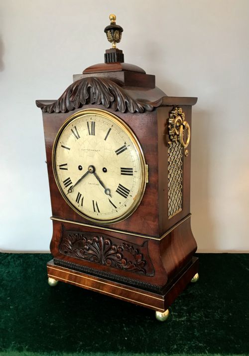 A Fine Regency  Eight Day Striking Bracket Clock