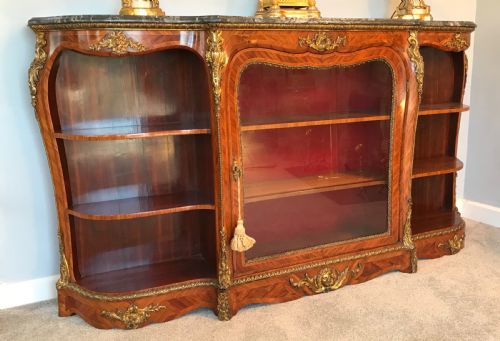 Victorian Kingwood Side Cabinet in the Manner of Louis Xv