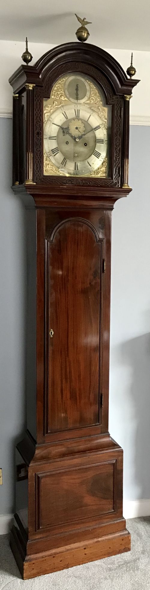 A Good London Eight Day Striking Long Case Clock