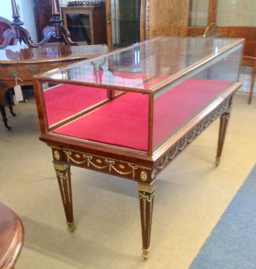 A FINE COLLECTORS VITRINE BIJOUTERIE TABLE JEWELLERS SHOP DISPLAY CABINET CIRCA 1900 - ADDITIONAL PHOTO 1