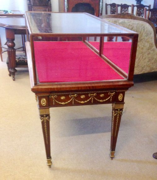 A FINE COLLECTORS VITRINE BIJOUTERIE TABLE JEWELLERS SHOP DISPLAY CABINET CIRCA 1900 - ADDITIONAL PHOTO 2