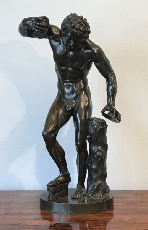 Good and Large Bronze, Grand Tour, Sculpture, of a Dancing Faun Circa 1850