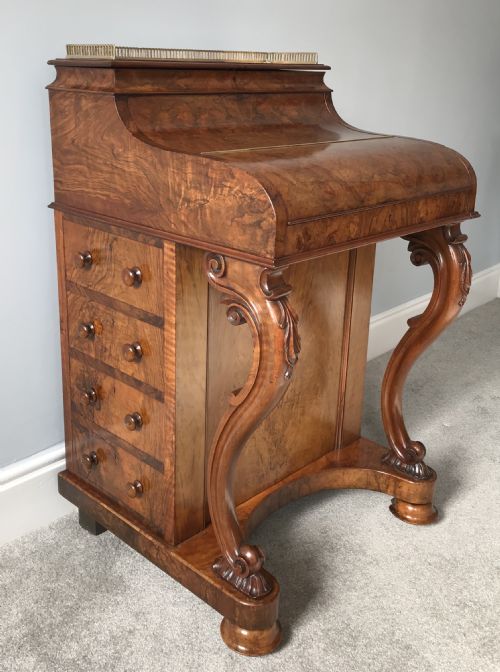 Victorian Walnut Davenport Desk Circa 1870