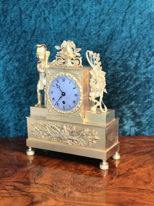 Napoleon III Ormolu, Desk, Mantel Clock,