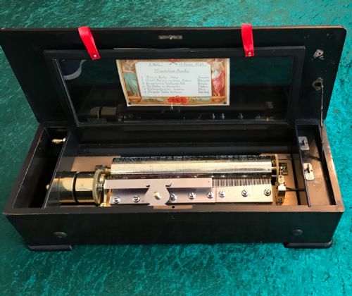 Exceptional Quality Musical Victorian Music Box Circa 1875